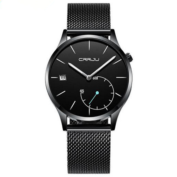 Μοντέρνο ρολόι ανδρών με μεταλλικό και δερμάτινο λουρί