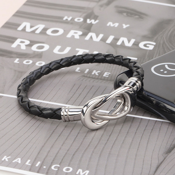 Brățară bărbătească elegantă cu nod de metal