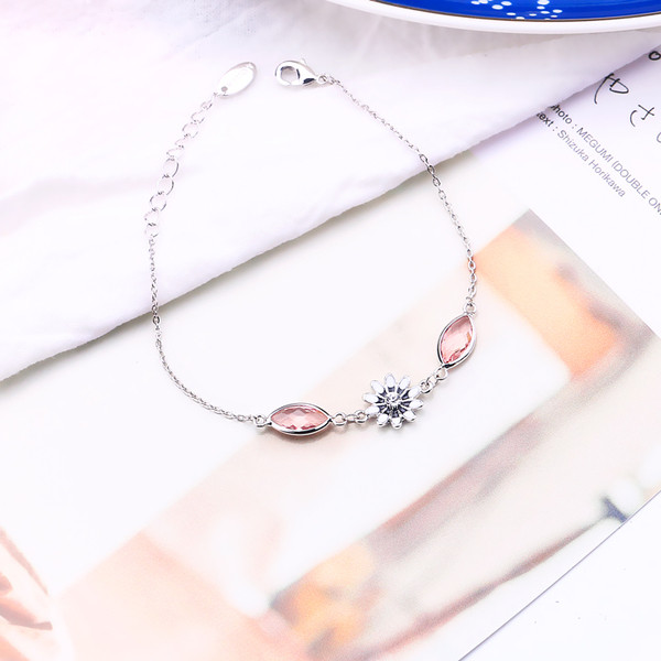 Κυρίες μοντέρνο βραχιόλι με πέτρες σε τρία χρώματα