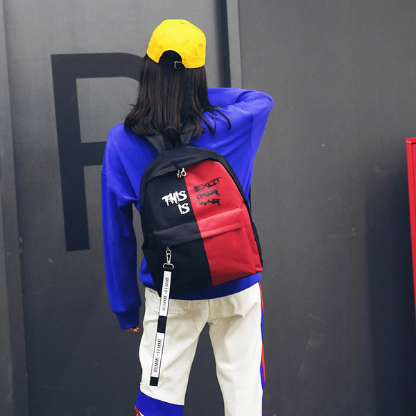 Πραγματικό δίχρωμο σακίδιο