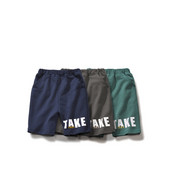 Παιδικά παντελόνια μικρού μήκους για αγόρια με επιγραφή και τσέπη