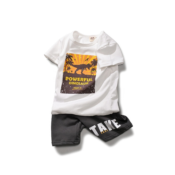 Παιδικά παντελόνια μικρού μήκους για αγόρια με επιγραφή και τσέπη