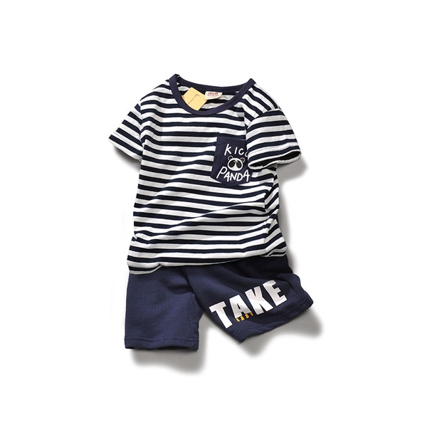 Παιδικά παντελόνια μικρού μήκους για αγόρια με επιγραφή και τσέπη