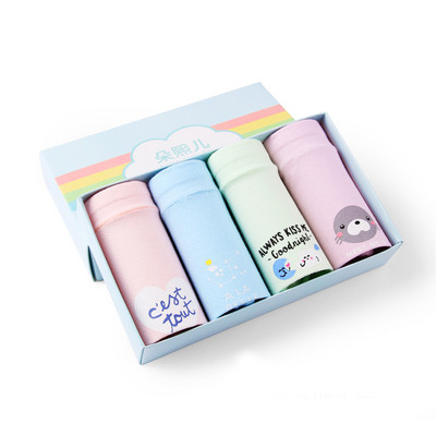 Set de patru lenjerie intima copii pentru fete in mai multe culori