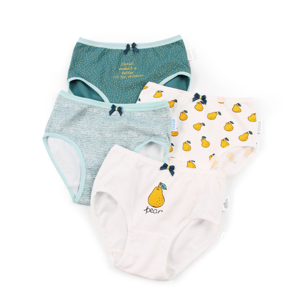 Set de patru lenjerie intima copii pentru fete in mai multe culori