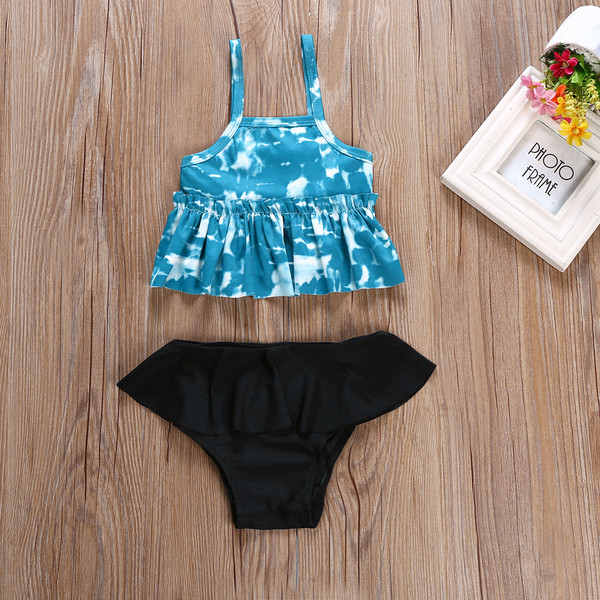 Costum de baie pentru copii modern pentru fete în două părți