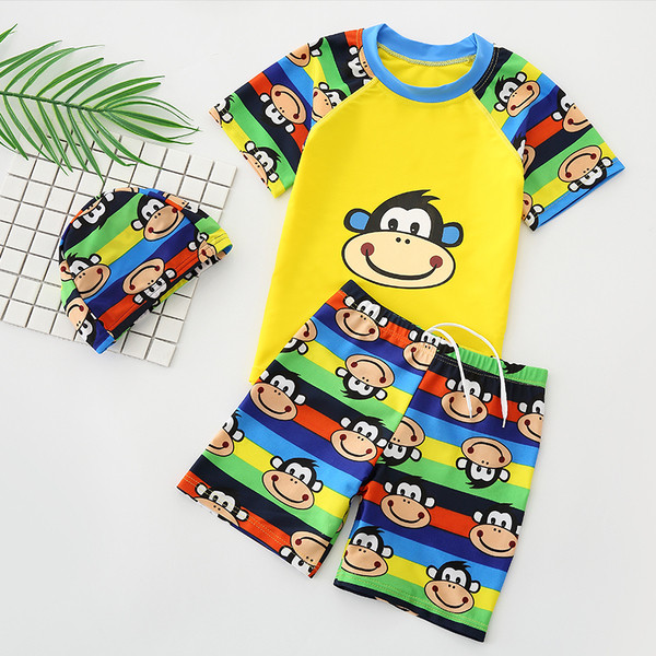 Παιδικό μαγιό για αγόρια με εφαρμογή σε τρία κομμάτια