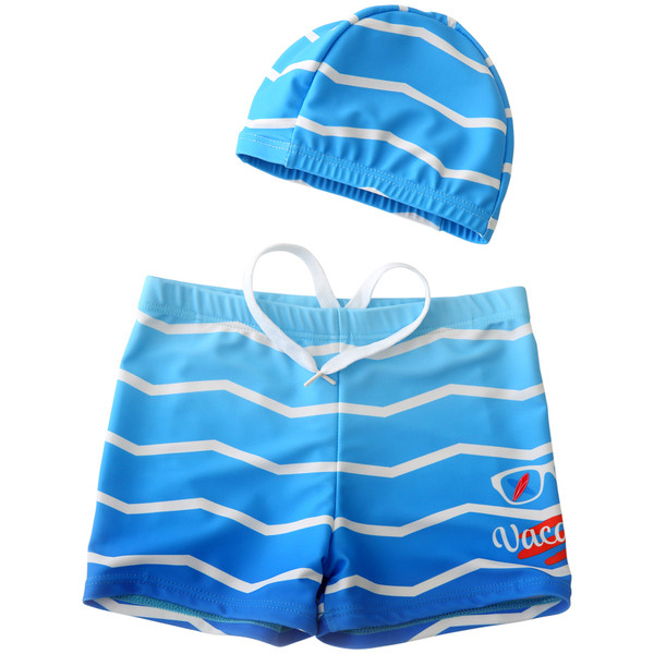 Modern gyerek fürdőruha fiúknak két színben két részben