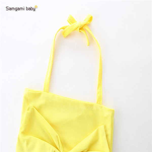 Costum de baie modern pentru copii din două părți cu element 3D