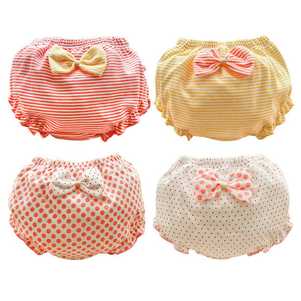 Μοντέρνα παιδικά εσώρουχα για κορίτσια με κορδέλα - ένα σύνολο τεσσάρων κομματιών