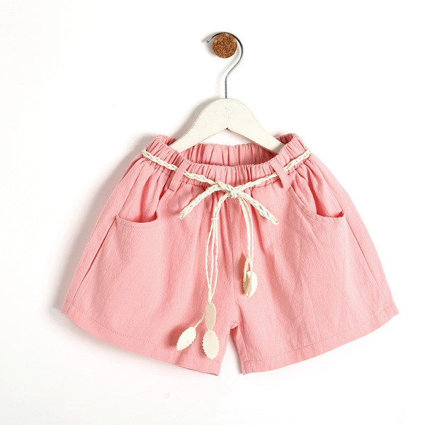 Pantaloni scurți moderni pentru copii cu buzunare și talie elastică în două culori