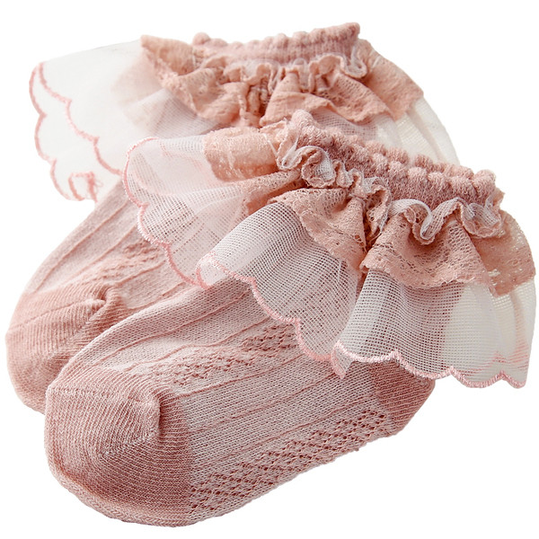 Σετ από τέσσερις κάλτσες με δαντέλες για κορίτσια