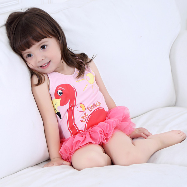 Gyermek teljes fürdőruha tüllel és rátéttel