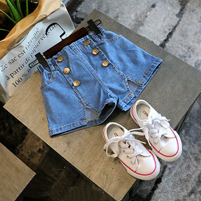 Μοντέρνα παντελόνια τζιν για κορίτσια με κουμπιά