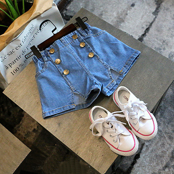 Modern, gombos gyerekfarmer lányoknak