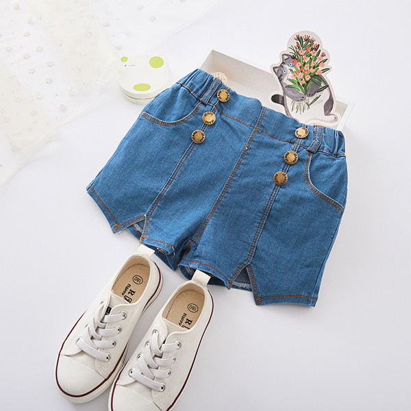 Modern, gombos gyerekfarmer lányoknak