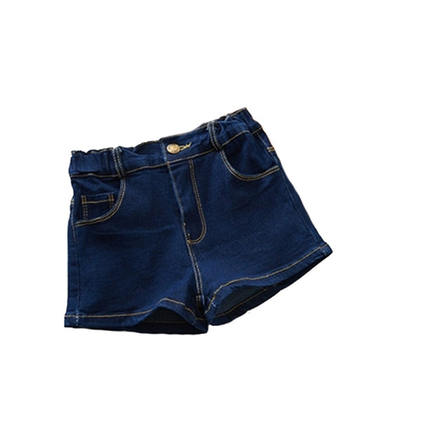 Pantaloni scurți din denim pentru fete de culoare închisă