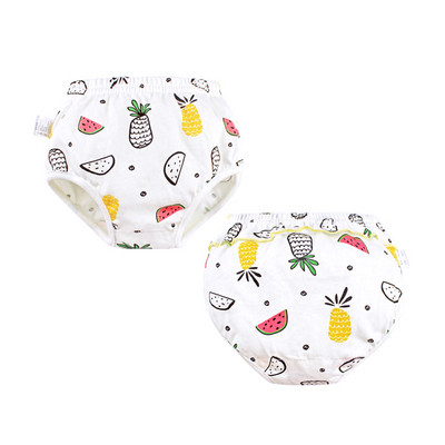 Памучно детско бельо за момичета в бял цвят с различни десени