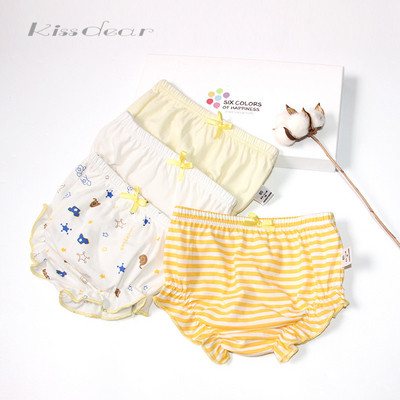Set of four children`s underwear for girls in two colors