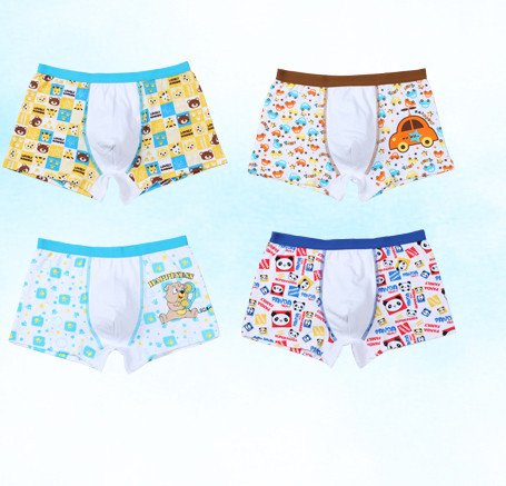 Gyermek színes boxerek - négy darabból álló készlet