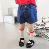 Blugi scurți pentru copii actuali pentru fete de culoare închisă