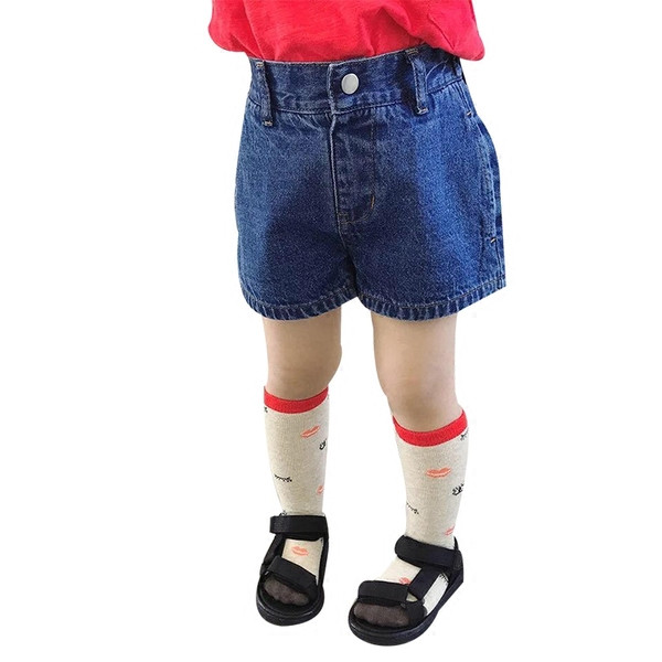 Blugi scurți pentru copii actuali pentru fete de culoare închisă