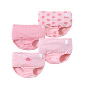 Σετ τεσσάρων τεμαχίων παιδικού βαμβακερού εσώρουχου για κορίτσια σε διαφορετικά χρώματα