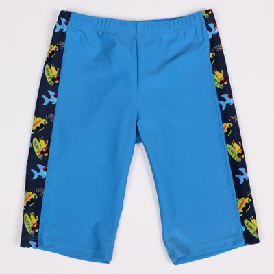 Costum de baie modern pentru copii in albastru pentru baieti