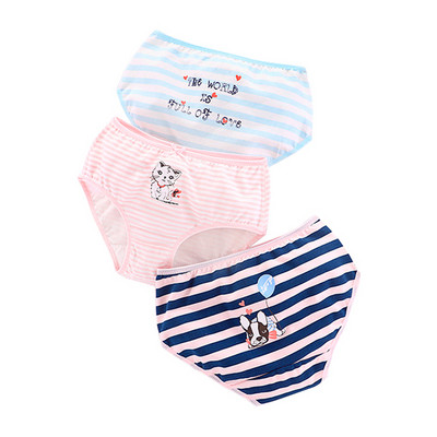 Καθημερινά παιδικά εσώρουχα για κορίτσια με εφαρμογή - ένα σύνολο τριών τεμαχίων