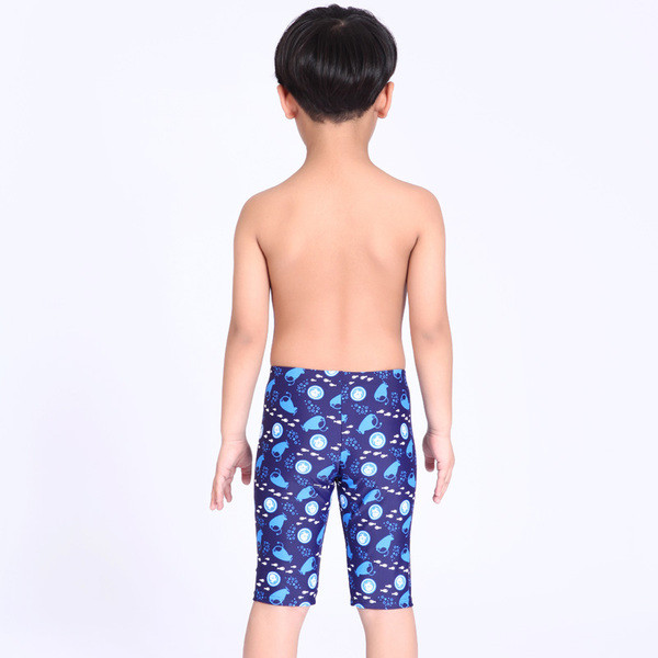 Costum de baie colorat pentru baieti in doua culori