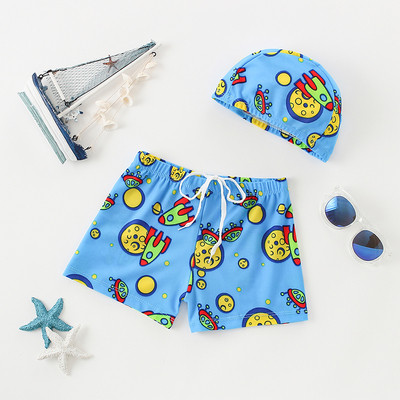 Модерен детски бански за момчета с връзки-няколко модела