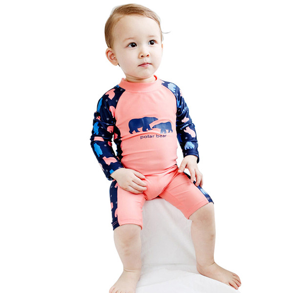 Costum de baie intreg pentru baieti si fete cu aplicatie