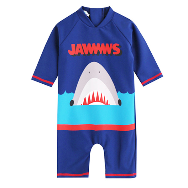 Costum de baie casual pentru copii cu aplicatie pentru baieti