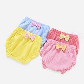 Μοντέρνα παιδικά εσώρουχα για κορίτσια με κορδέλα σε τέσσερα χρώματα