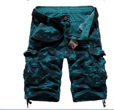 Pantaloni scurți casual pentru bărbați cu model de camuflaj în mai multe culori