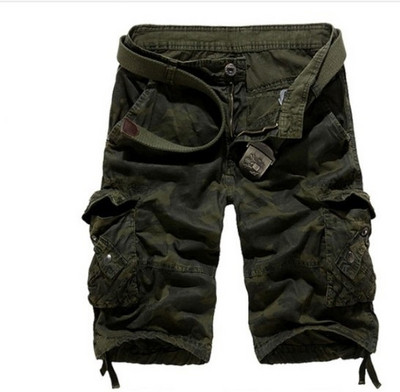 Pantaloni scurți casual pentru bărbați cu model de camuflaj în mai multe culori