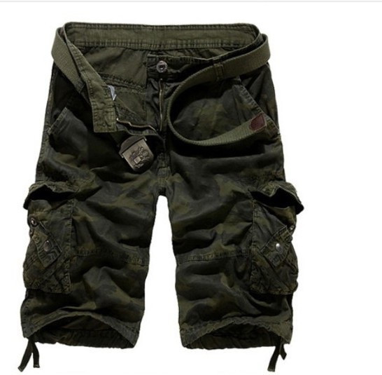 Pantaloni scurți casual pentru bărbați cu model de camuflaj în mai multe culori