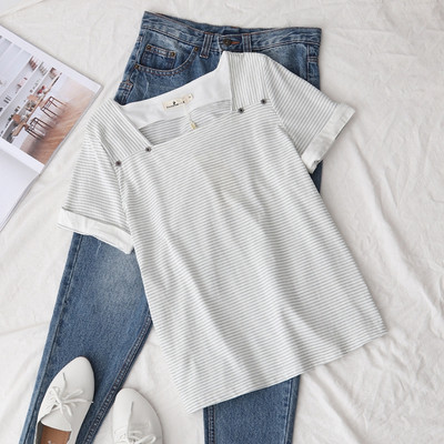 Stílusos női póló két színben