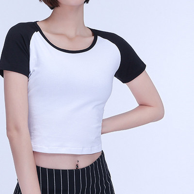 Bluză casual de damă cu mâneci scurte în mai multe culori