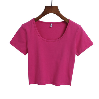 Bluză casual de damă cu mâneci scurte în mai multe culori