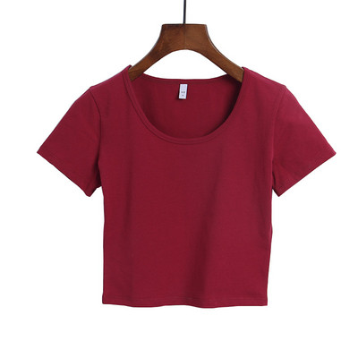 Bluză casual de damă cu mâneci scurte în mai multe culori