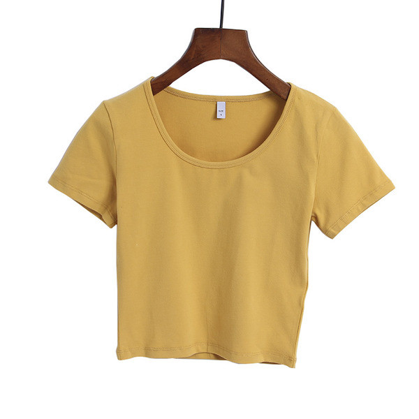 Bluză casual de damă cu mâneci scurte în mai multe culori