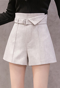 Модерни дамски панталони с колан в два цвята