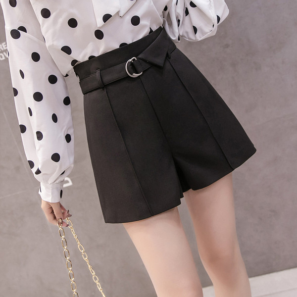 Модерни дамски панталони с колан в два цвята