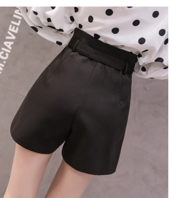 Модерни дамски панталони с колан в два цвята