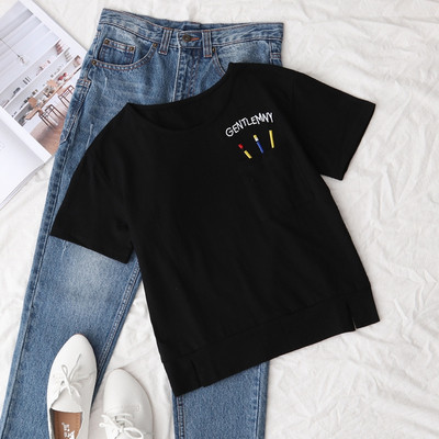 Stílusos női póló fehér és fekete színben