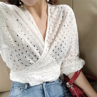 Rövid, elegáns női ing fehér rövid modellben