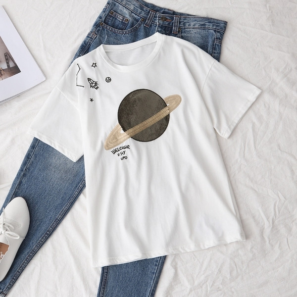 Tricou dama cu decolteu O in trei culori