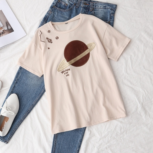 Tricou dama cu decolteu O in trei culori