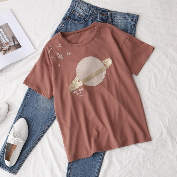 Tricou dama cu decolteu O in trei culori